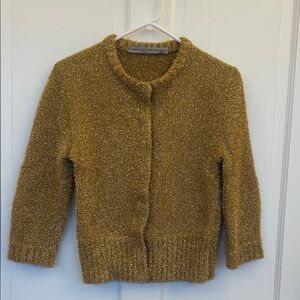 Ermanno Scervino Metallic Gold Knitwear Size 38/Medium